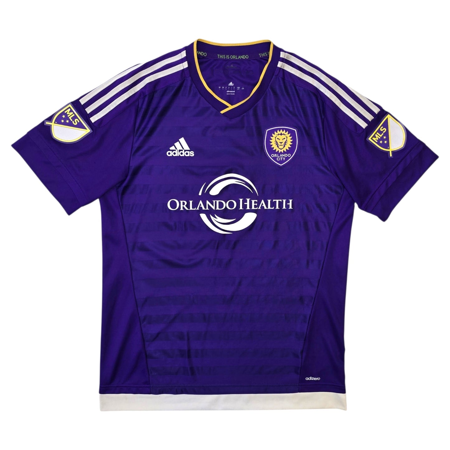 2015/16 Orlando City Home Football Shirt (L) Adidas #10 Kaka