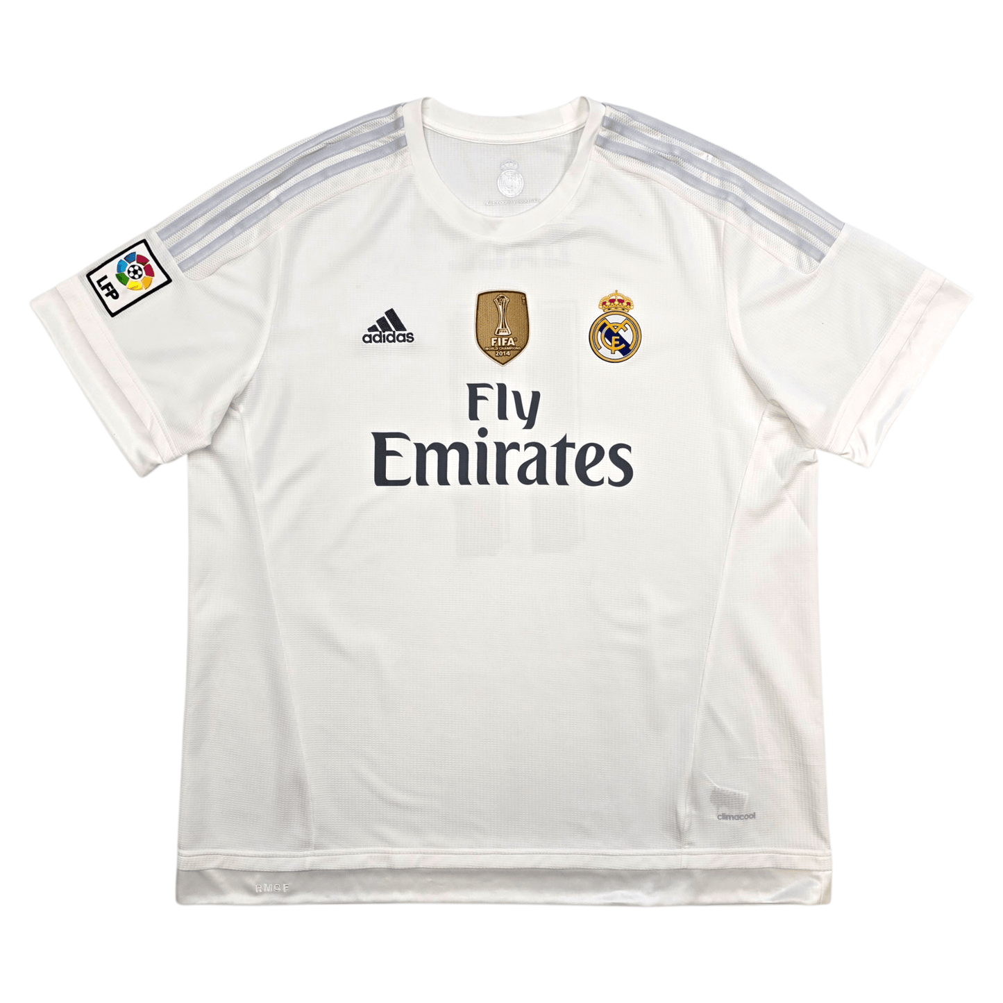 2015/16 Real Madrid Home Football Shirt (2XL) Adidas #11 Bale