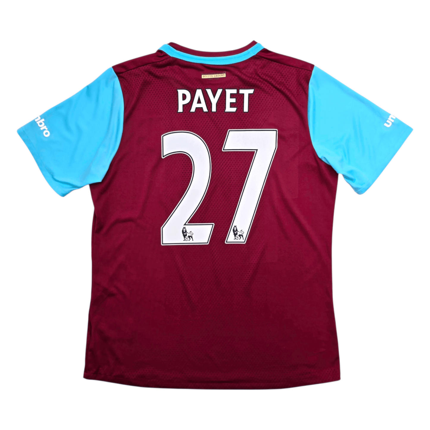 2015/16 West Ham United Home Football Shirt (XL) Umbro #27 Payet