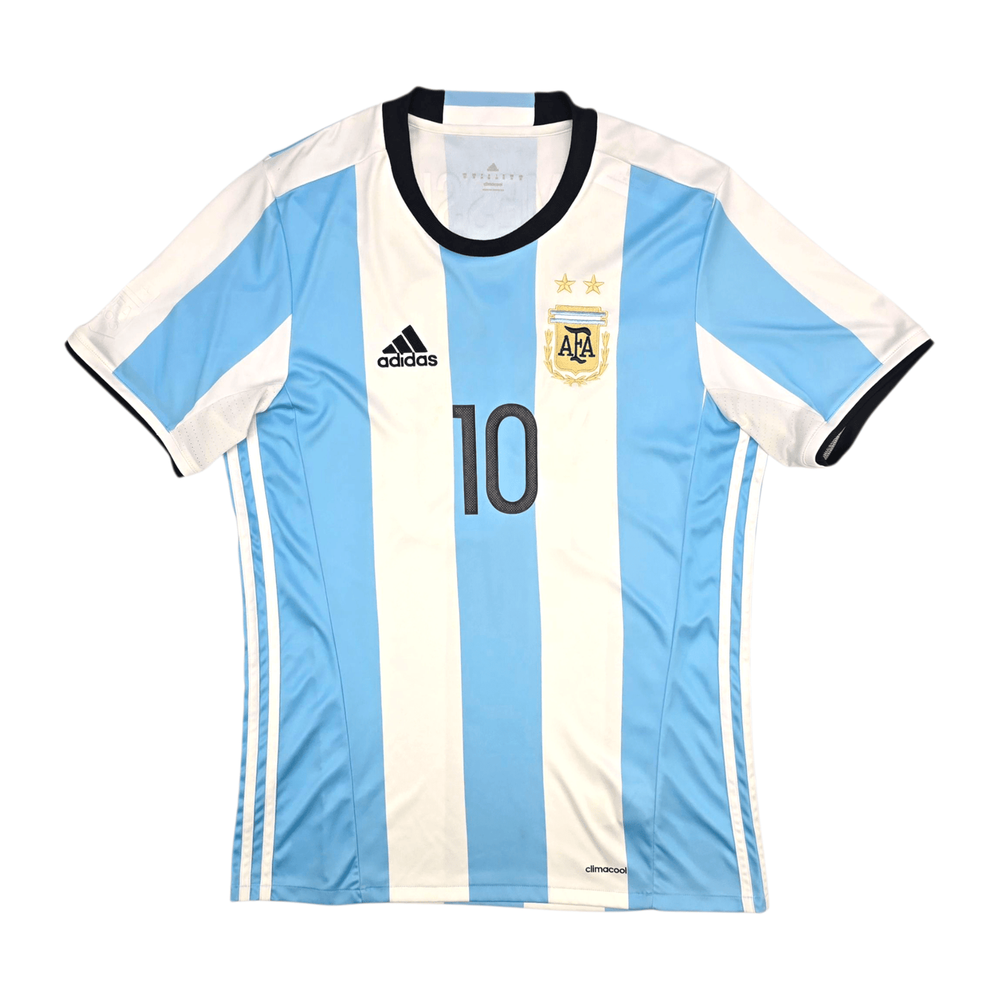 2016/17 Argentina Home Football Shirt (M) Adidas #10 Messi