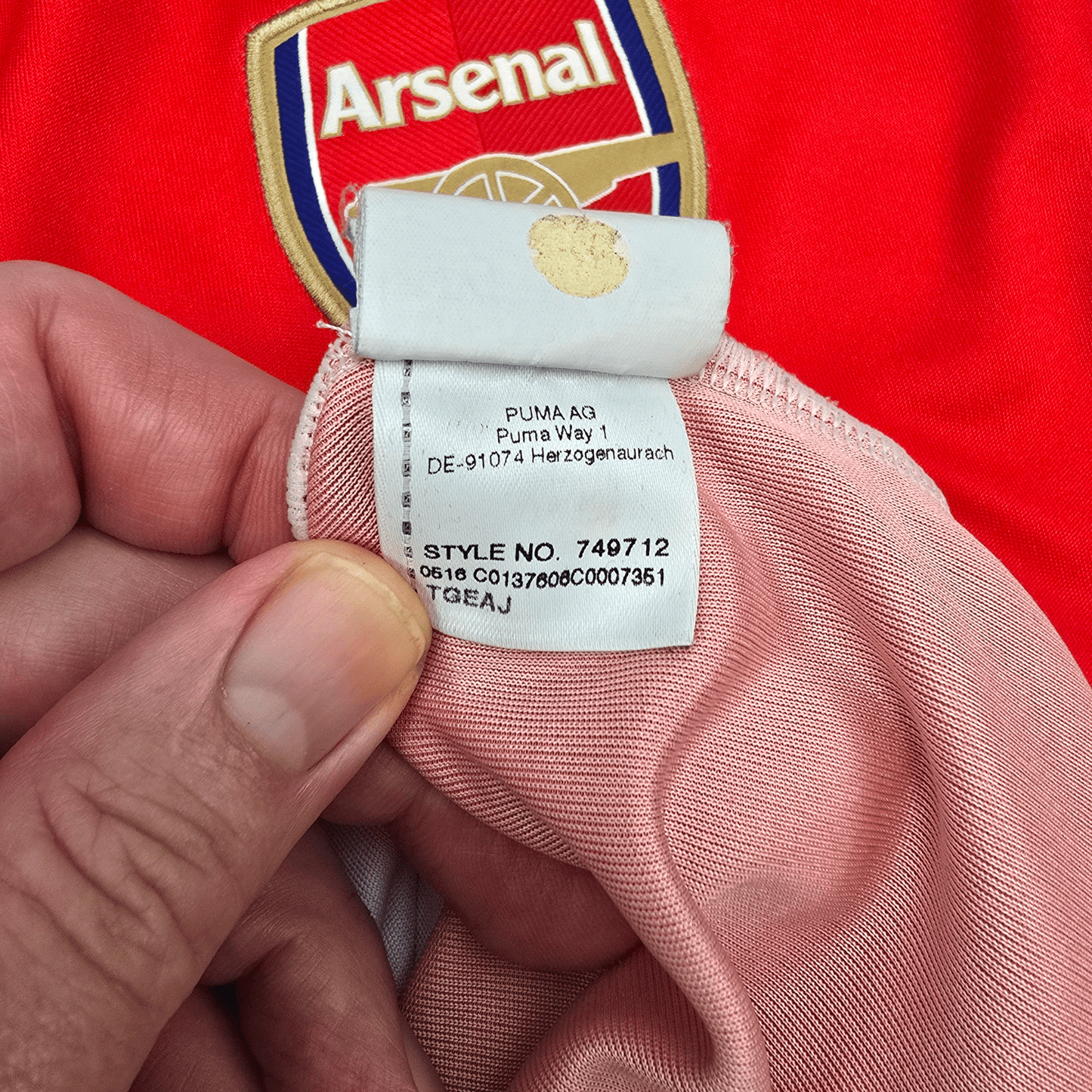 2016/17 Arsenal Home Football Shirt (M) Puma #19 S.Cazorla