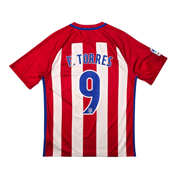 2016/17 Atletico Madrid Home Football Shirt (M) Nike #9 F.Torres