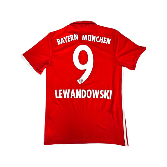 2016/17 Bayern Munich Home Football Shirt (S) Adidas # 9 Lewandowski