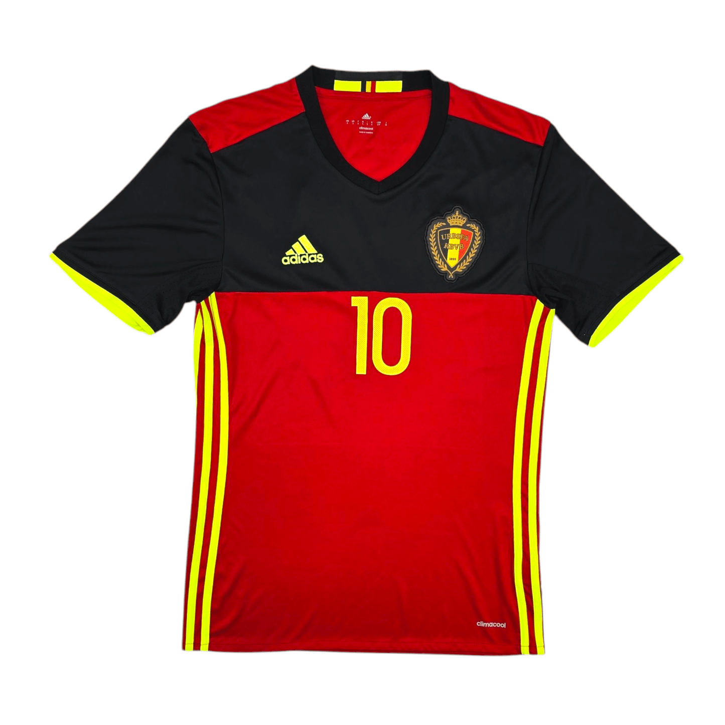 2016/17 Belgium Home Football Shirt (S) Adidas #10 Hazard
