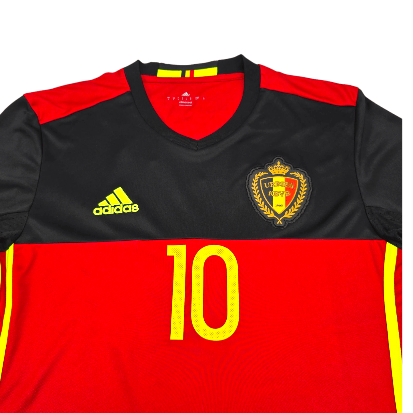 2016/17 Belgium Home Football Shirt (S) Adidas #10 Hazard