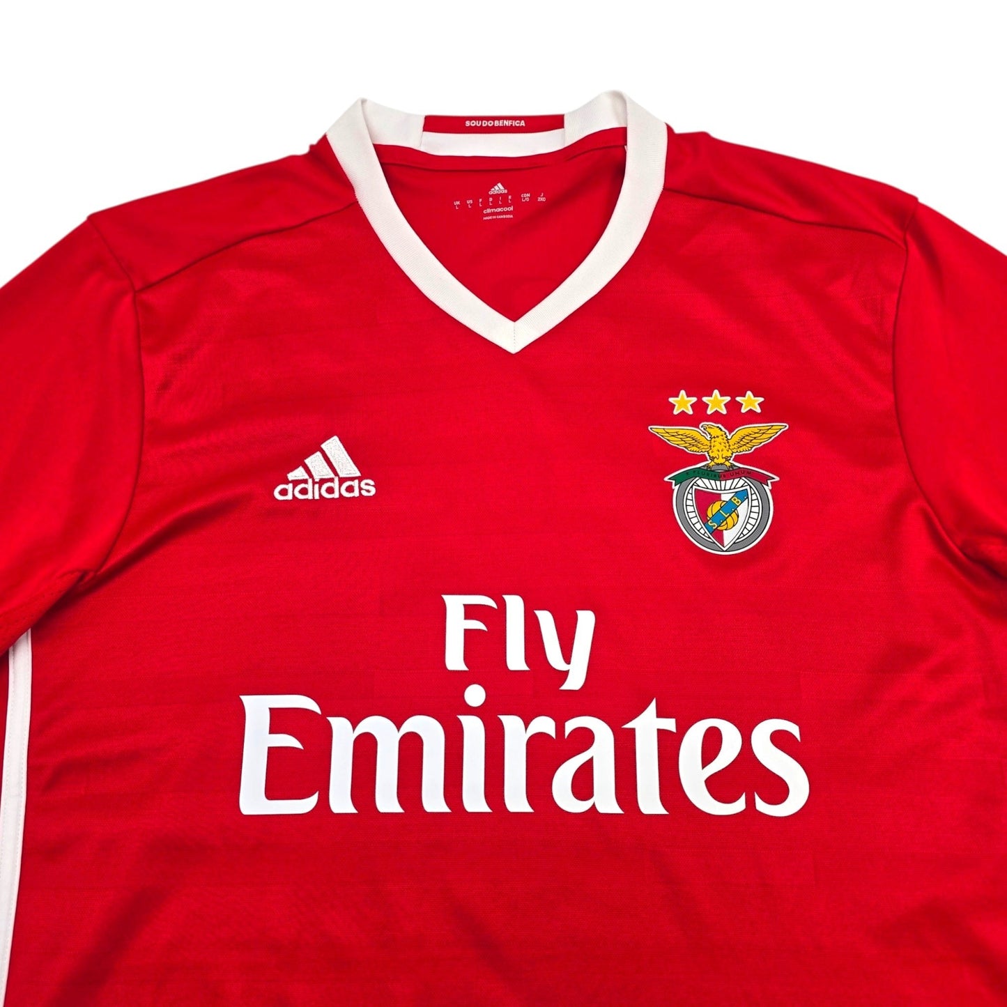 2016/17 Benfica Home Football Shirt (L) Adidas #9 Raul