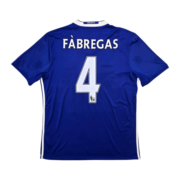 2016/17 Chelsea Home Football Shirt (L) Adidas #4 Fabregas