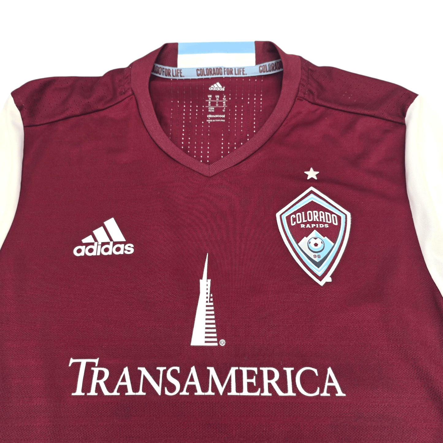 2016/17 Colorado Rapids Home Football Shirt (M) Adidas #16 Moosey