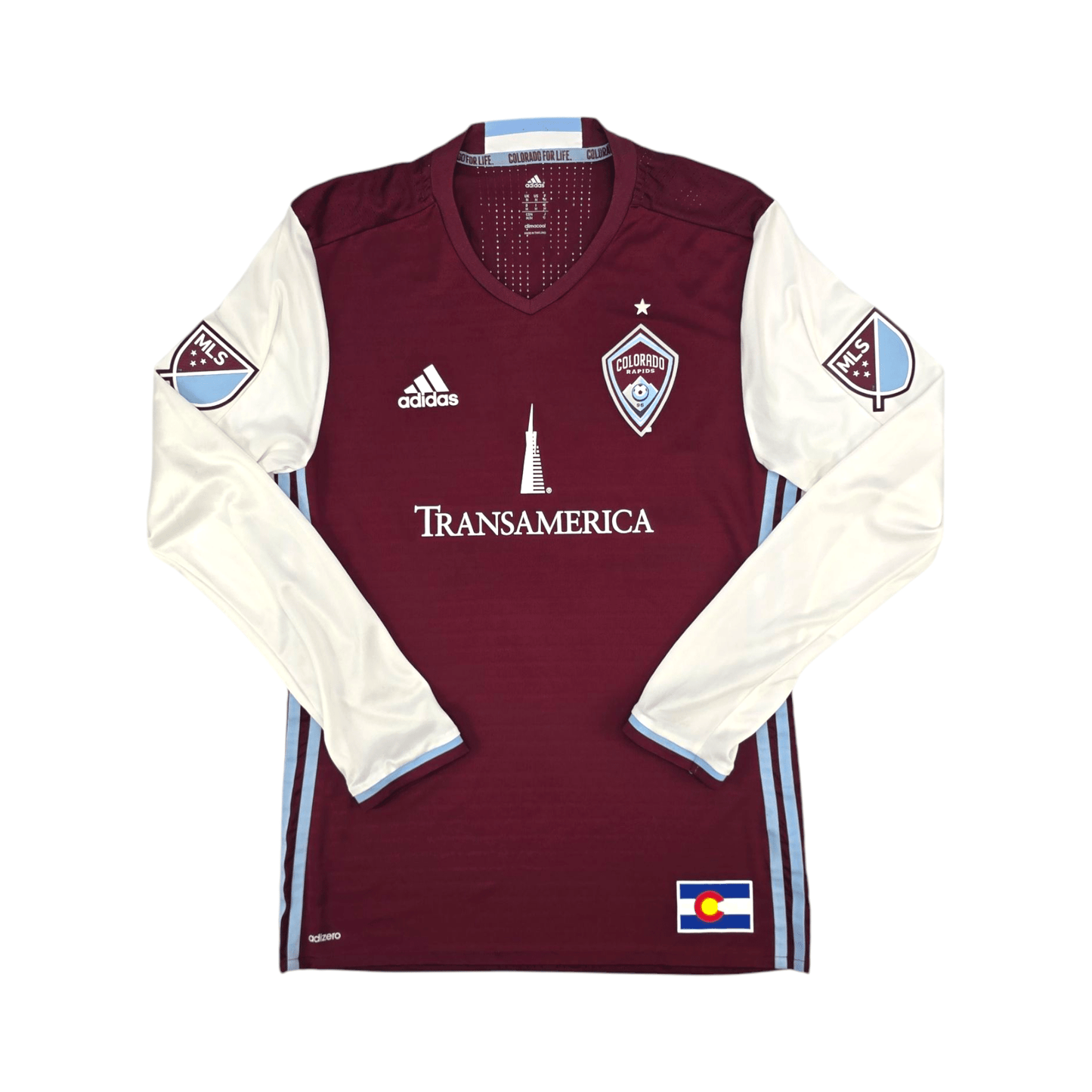 2016/17 Colorado Rapids Home Football Shirt (M) Adidas #16 Moosey