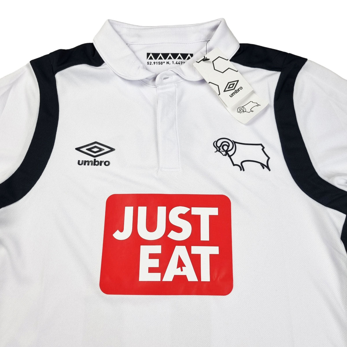 2016/17 Derby County Home Football Shirt (S) Umbro #11 Bent