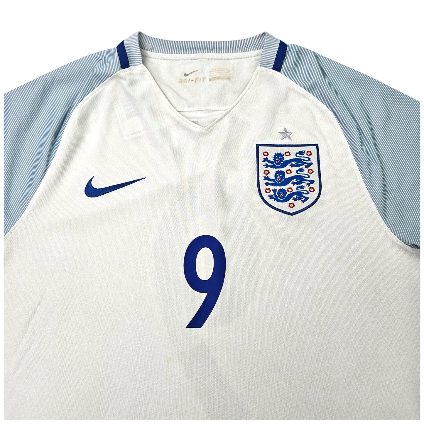 2016/17 England Home Football Shirt (M) Nike #9 Kane