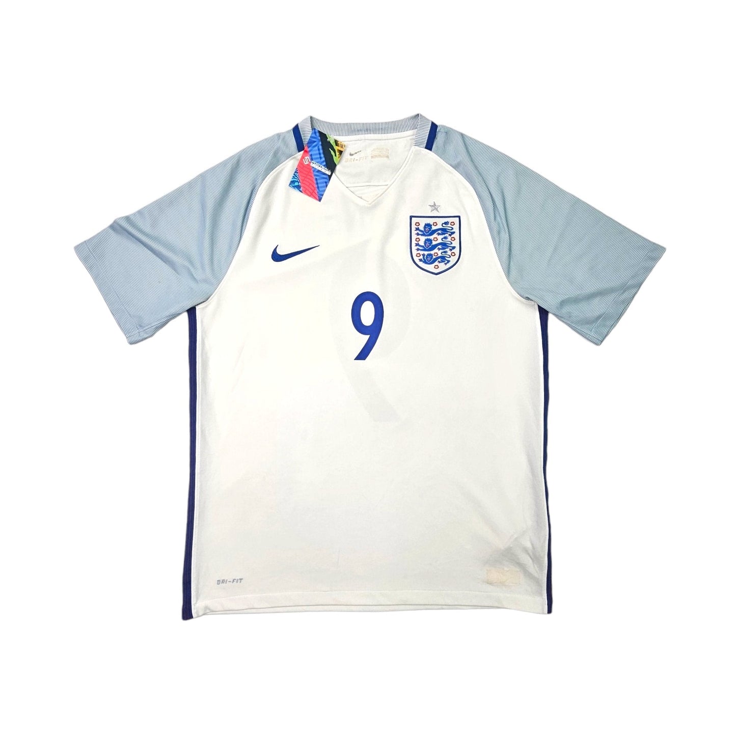 2016/17 England Home Football Shirt (M) Nike #9 Kane