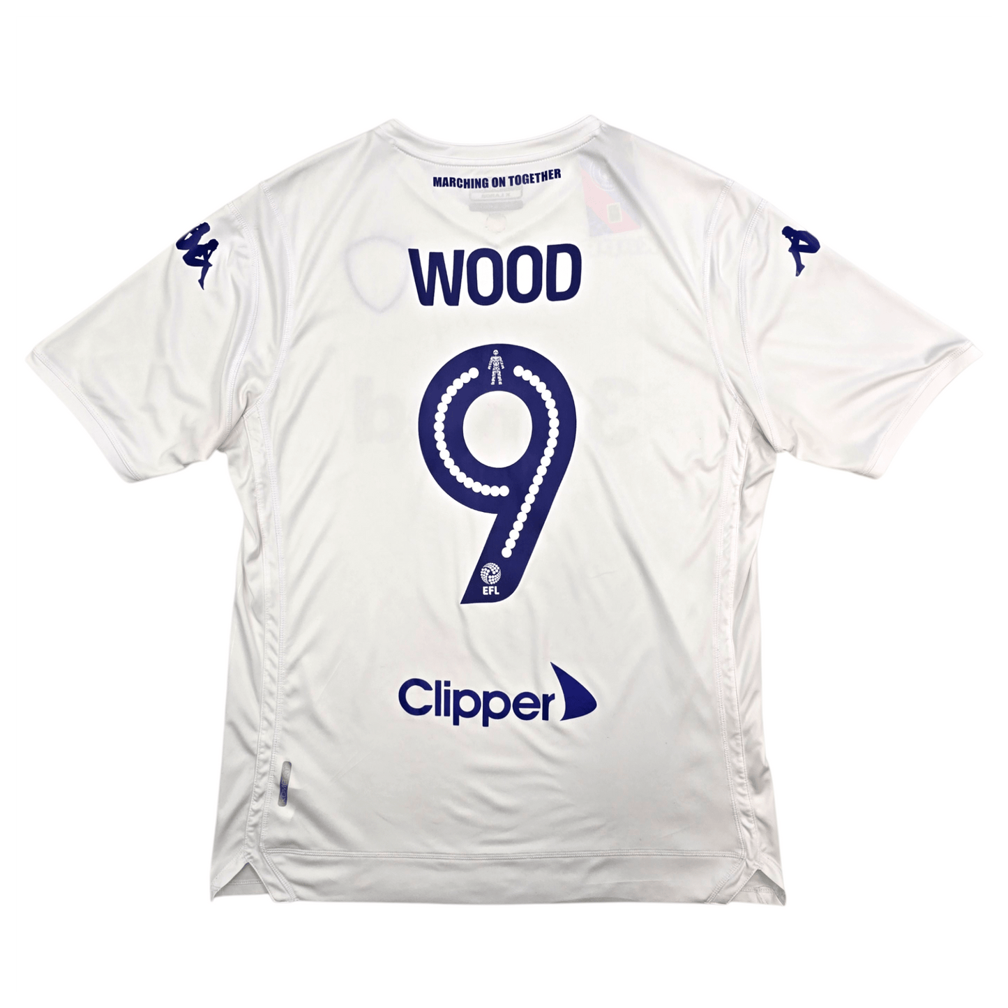 2016/17 Leeds United Home Football Shirt (XL) Kappa #9 Wood