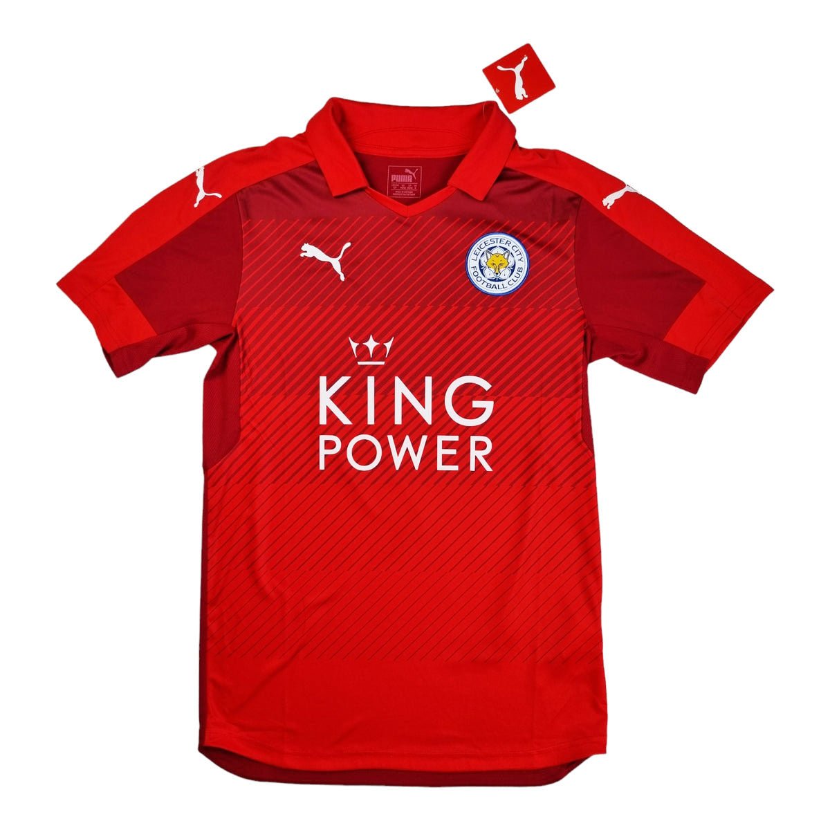 2016/17 Leicester City Away Football Shirt (S) Adidas #9 Vardy