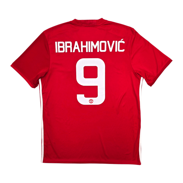2016/17 Manchester United Home Football Shirt (L) Adidas #9 Ibrahimovic