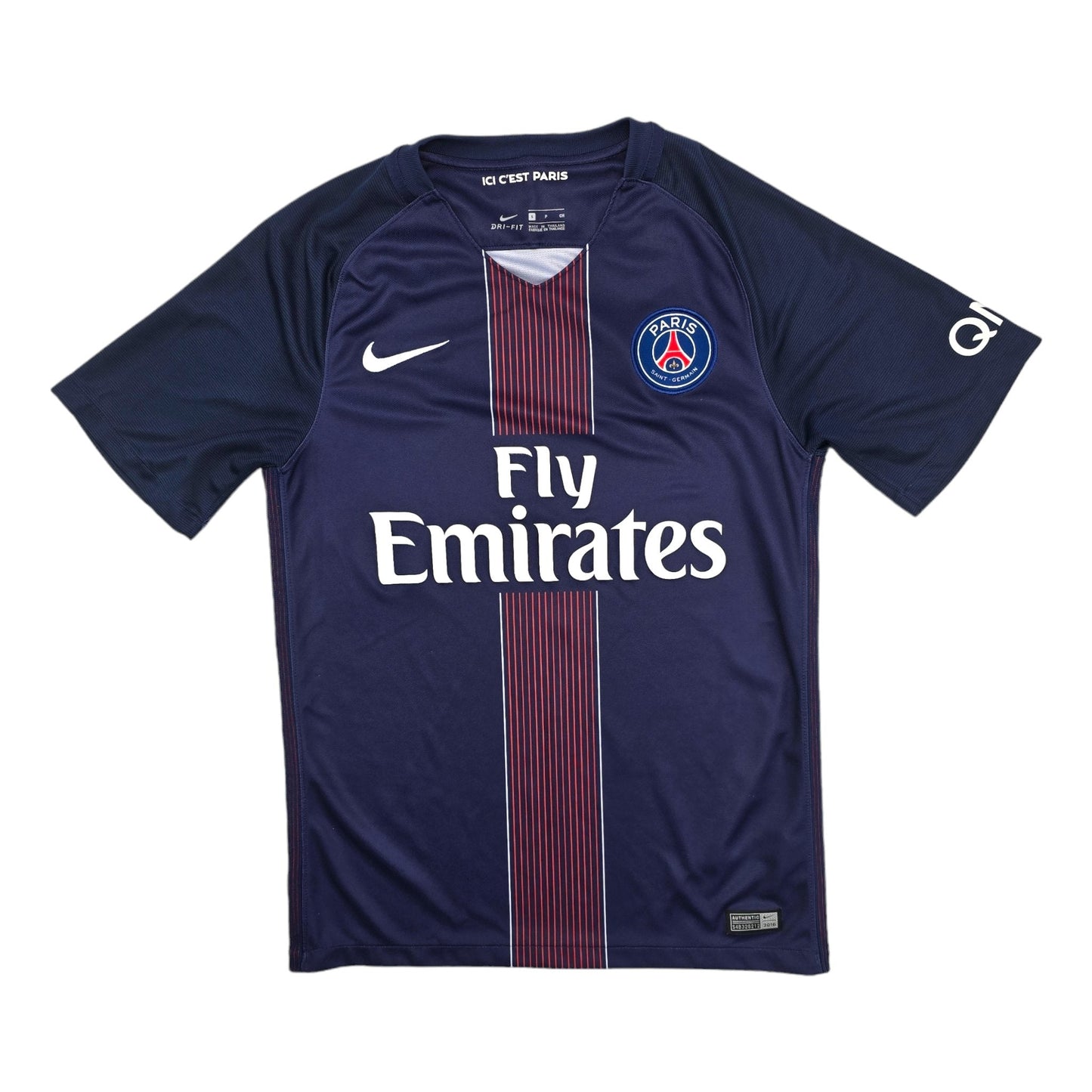 2016/17 PSG Home Football Shirt (S) Nike #2 T.Silva
