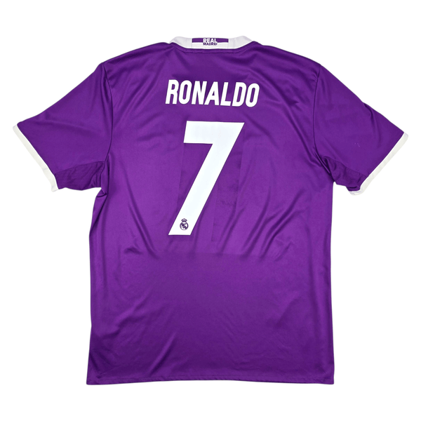 2016/17 Real Madrid Away Football Shirt (L) Adidas #7 Ronaldo