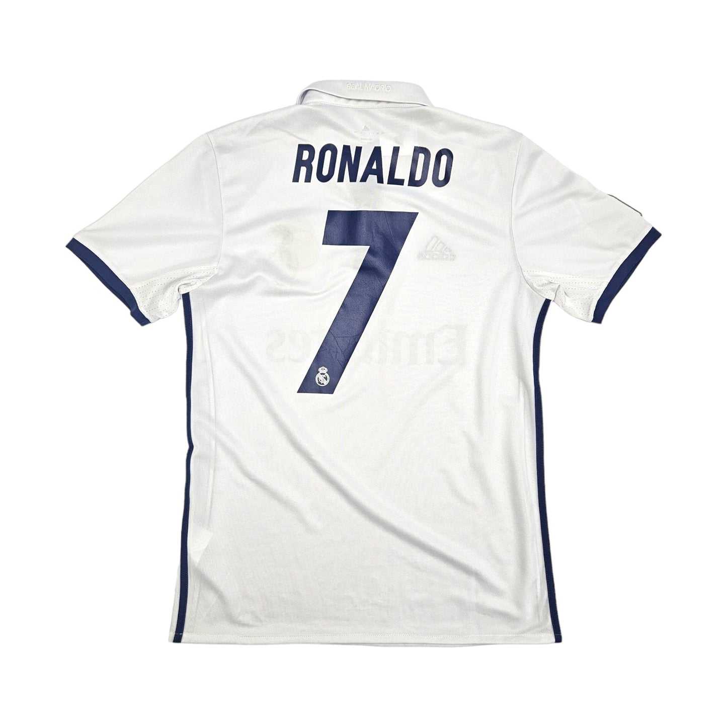 2016/17 Real Madrid Home Football Shirt (L) Adidas #7 Ronaldo