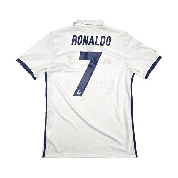 2016/17 Real Madrid Home Football Shirt (L) Adidas #7 Ronaldo