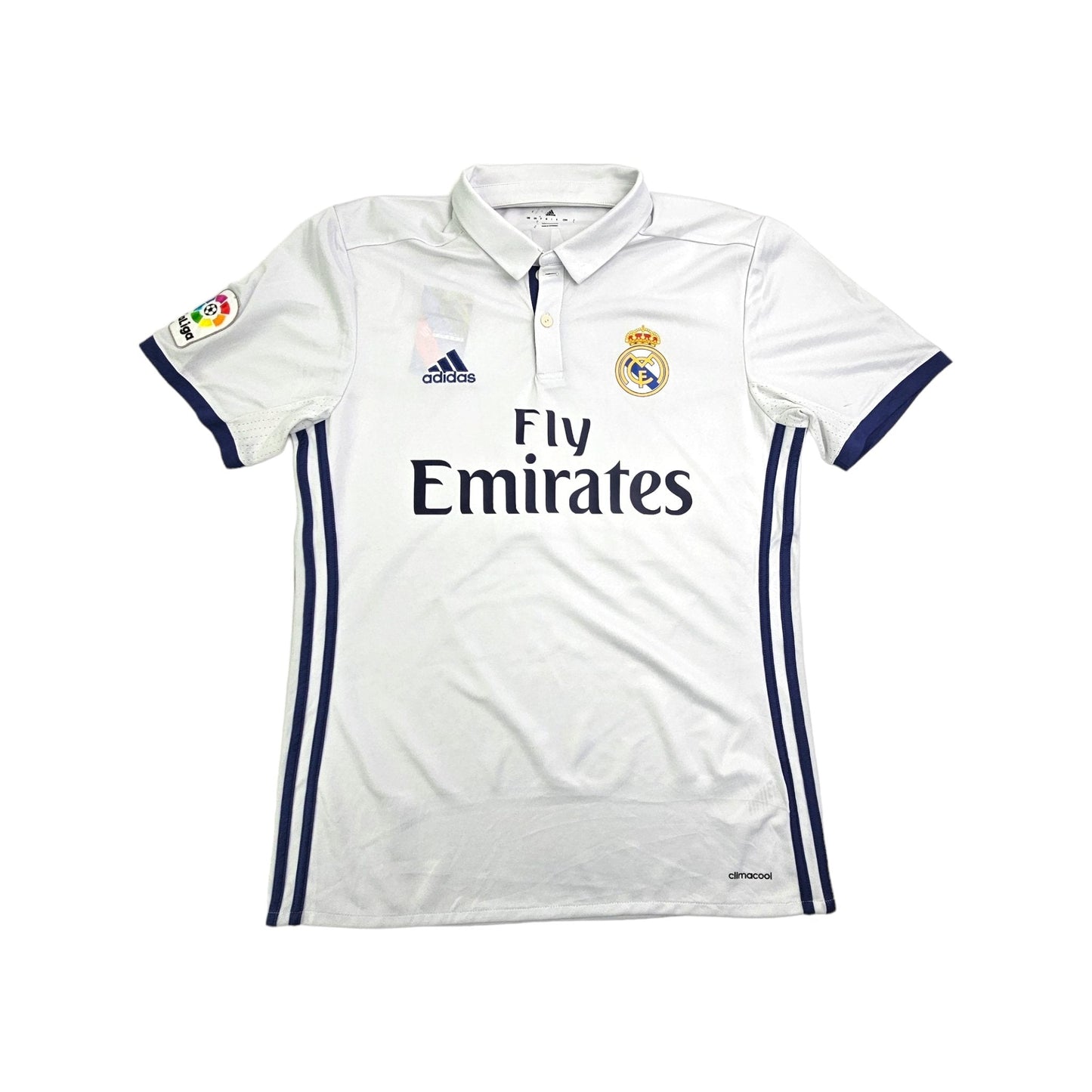 2016/17 Real Madrid Home Football Shirt (M) Adidas #11 Bale
