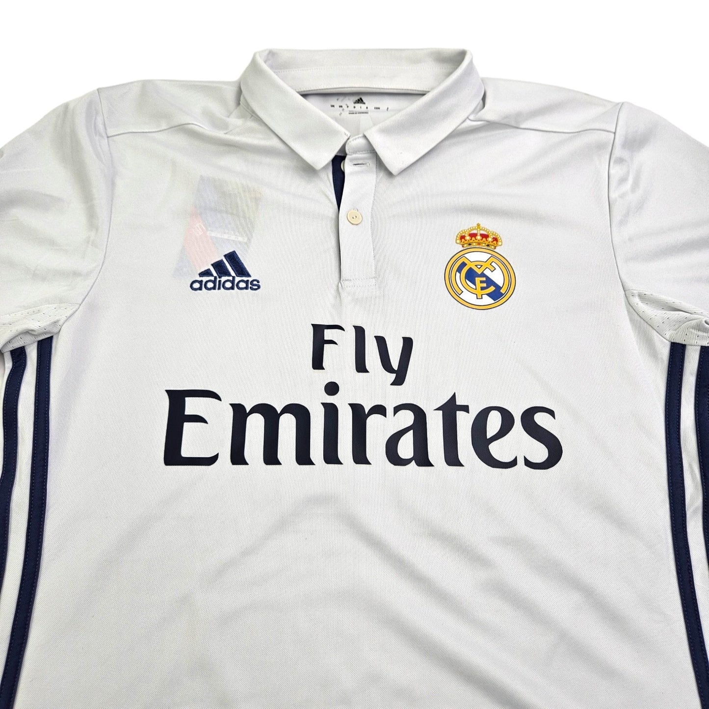 2016/17 Real Madrid Home Football Shirt (M) Adidas #11 Bale