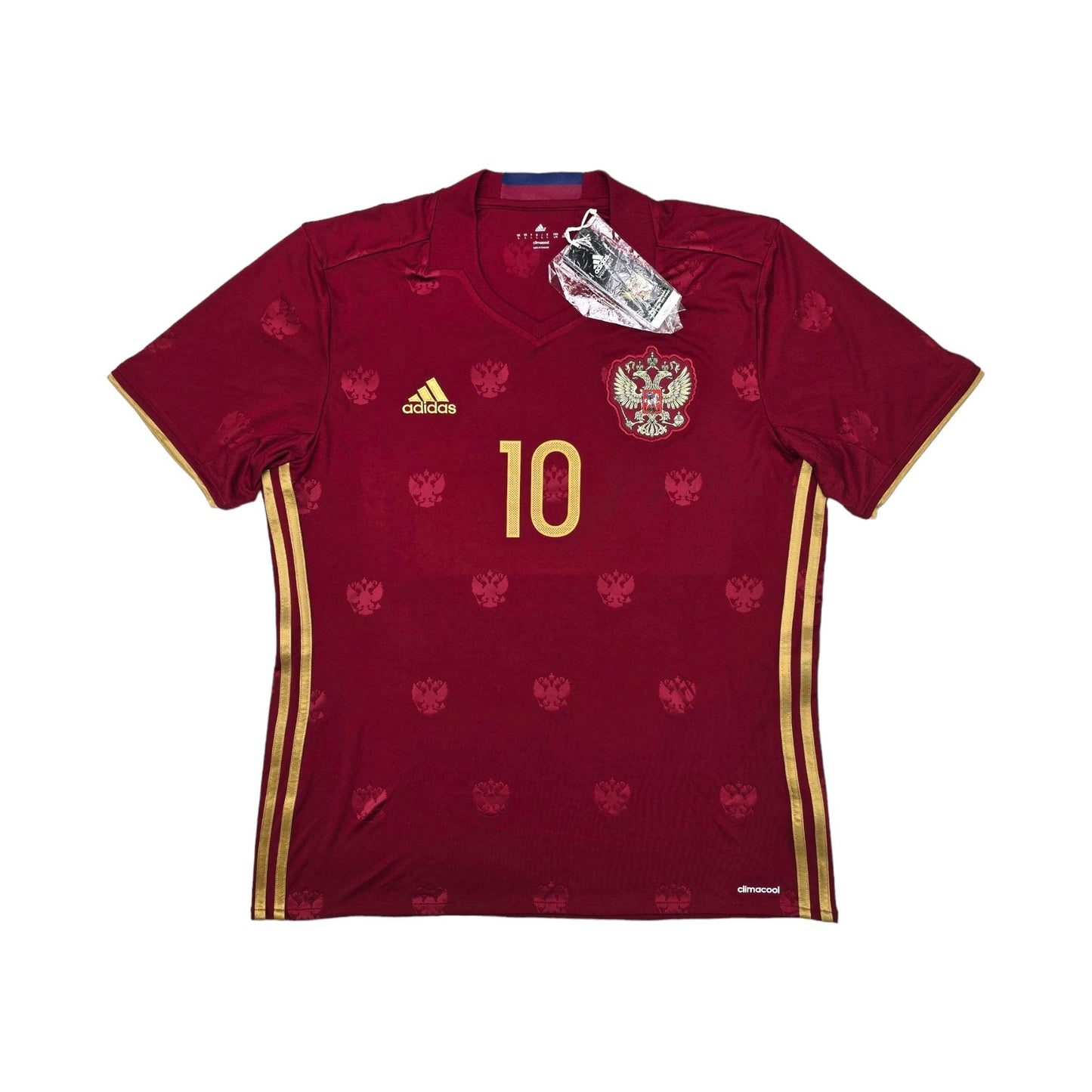 2016/17 Russia Home Football Shirt (L) Adidas #10 Dzagoev (BNWTs)