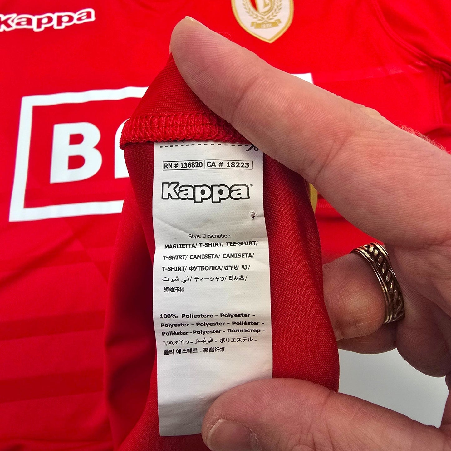 2016/17 Standard de Liège Home Football Shirt (XL) Kappa
