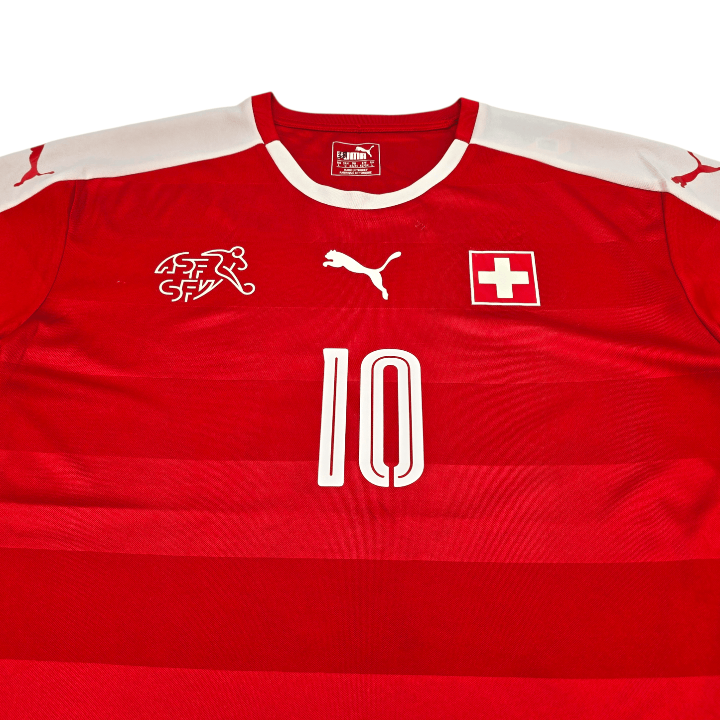2016/17 Switzerland Home Football Shirt (L) Puma #10 Xhaka