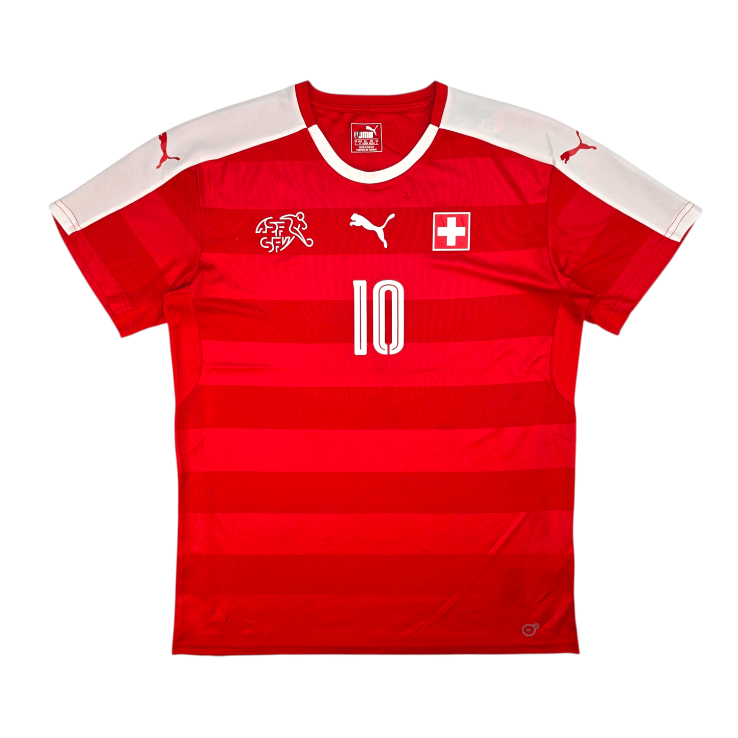 2016/17 Switzerland Home Football Shirt (L) Puma #10 Xhaka