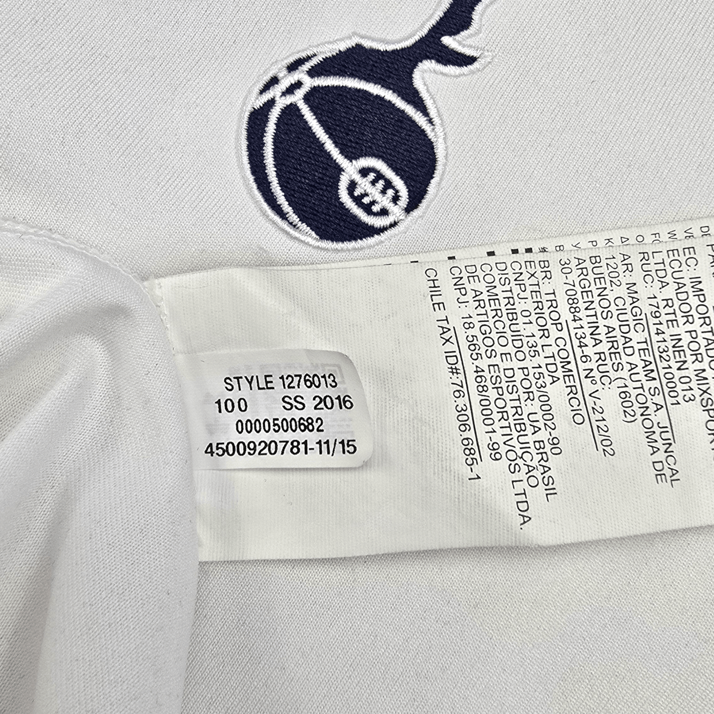 2016/17 Tottenham Hotspur Home Football Shirt (XL) Under Armour #10 Kane