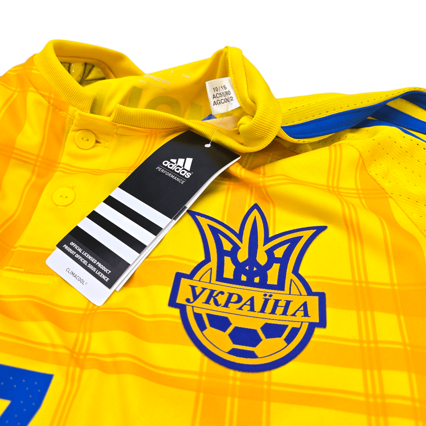 2016/17 Ukraine Home Football Shirt (L) Adidas #7 Yarmolenko (BNWTs)