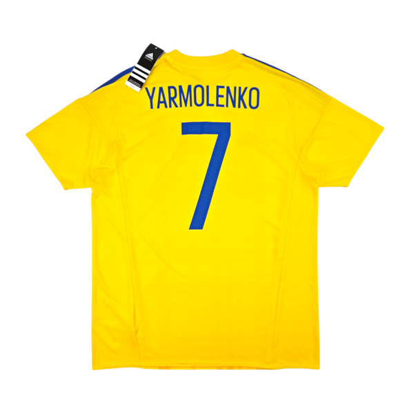 2016/17 Ukraine Home Football Shirt (L) Adidas #7 Yarmolenko (BNWTs)