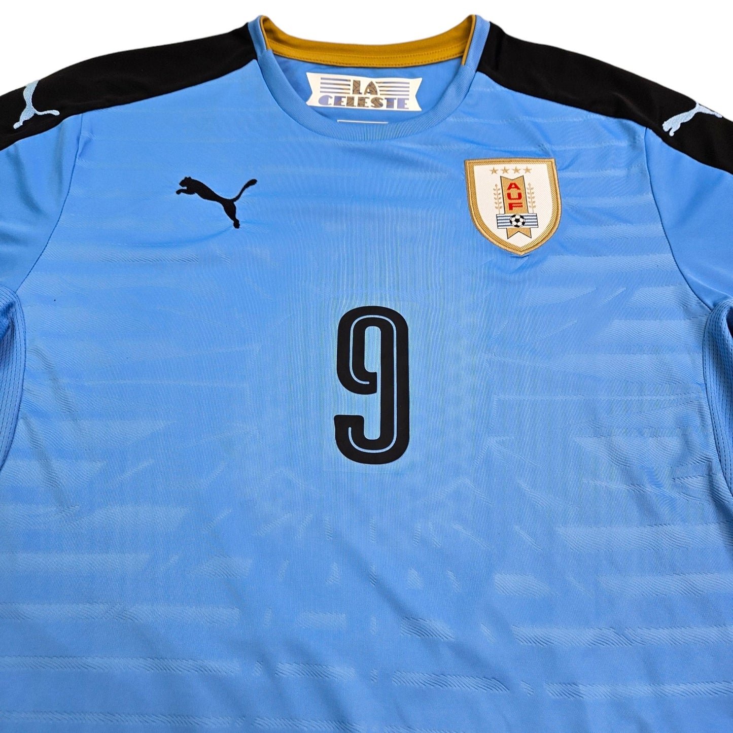 2016/17 Uruguay Home Football Shirt (M) Puma #9 Suarez