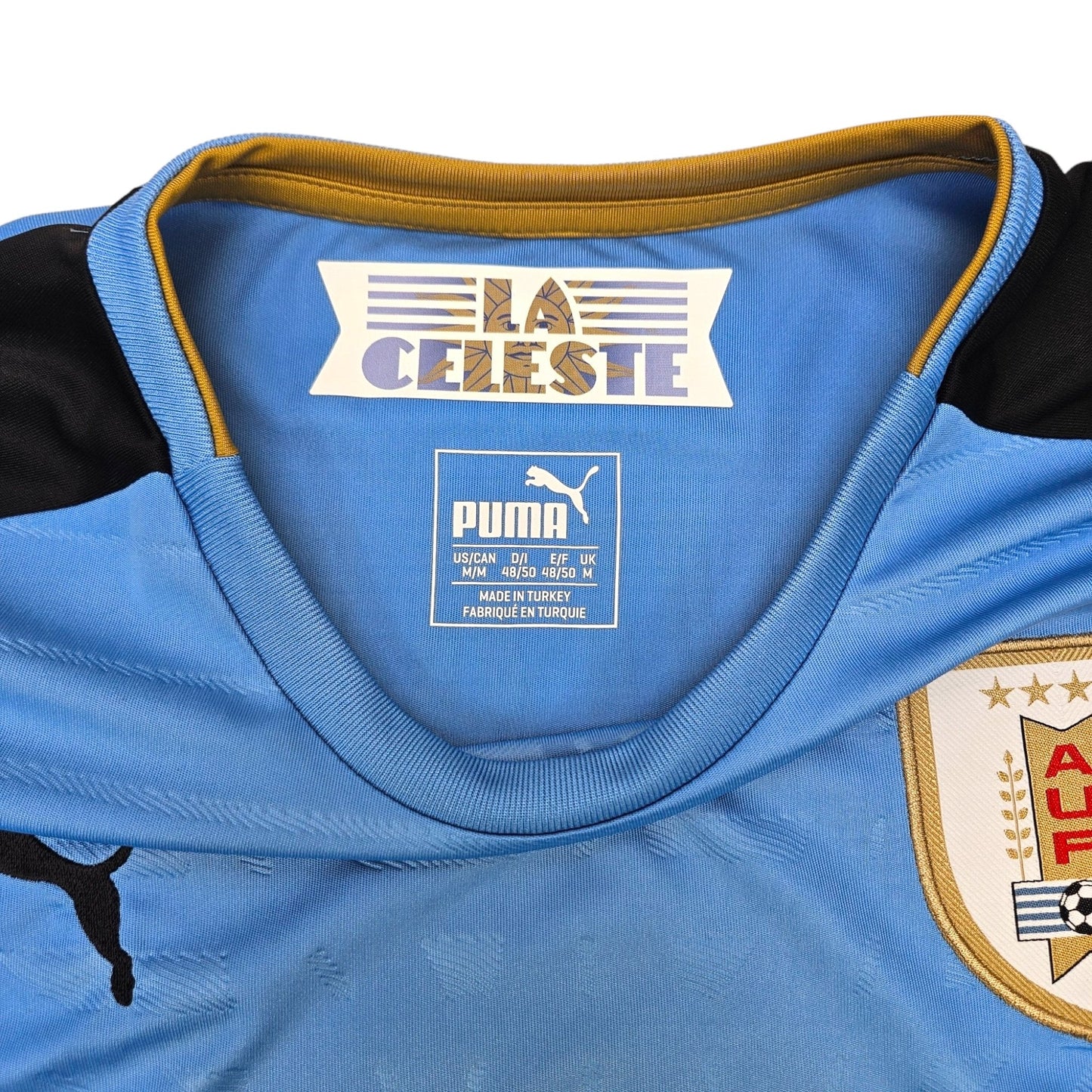 2016/17 Uruguay Home Football Shirt (M) Puma #9 Suarez