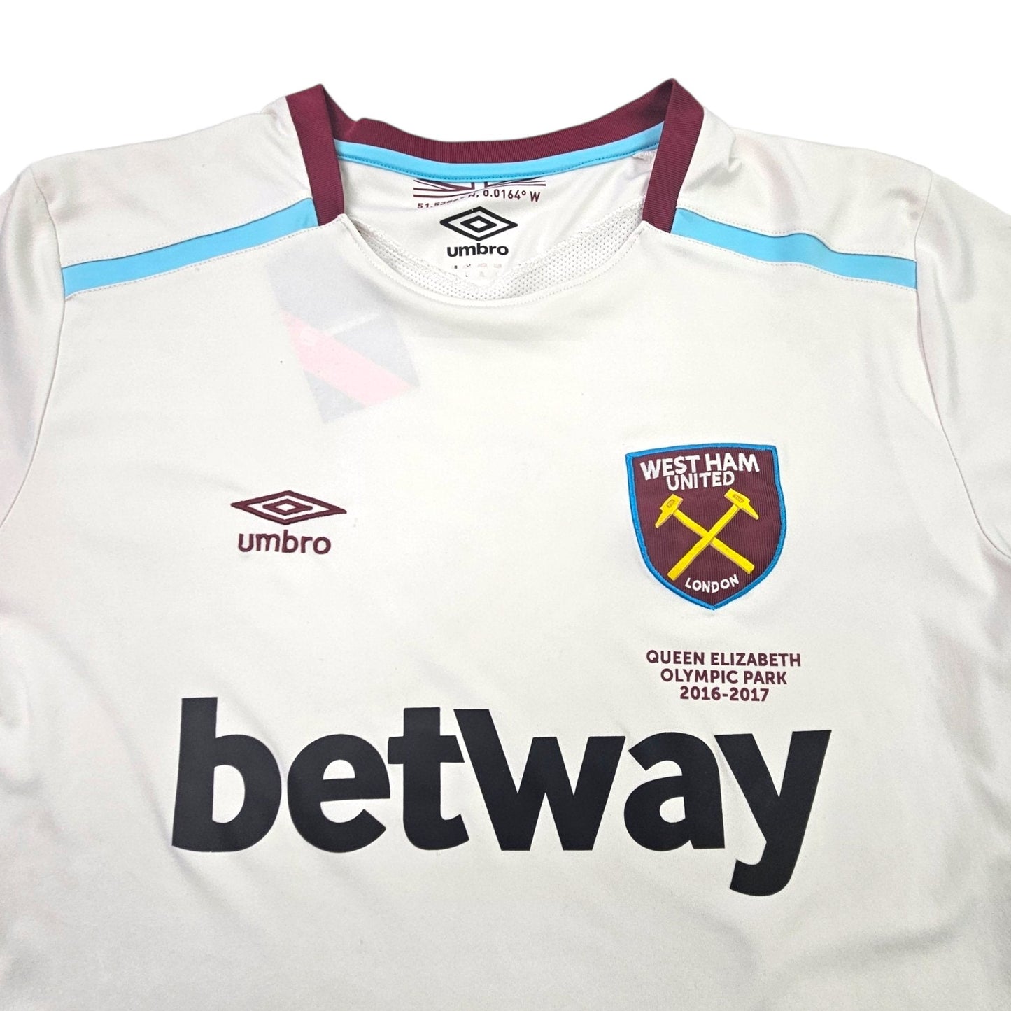 2016/17 West Ham Away Football Shirt (L) Umbro