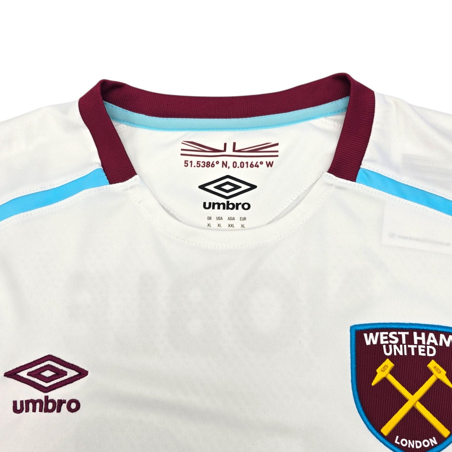 2016/17 West Ham United Away Football Shirt (XL) Umbro #16 Noble