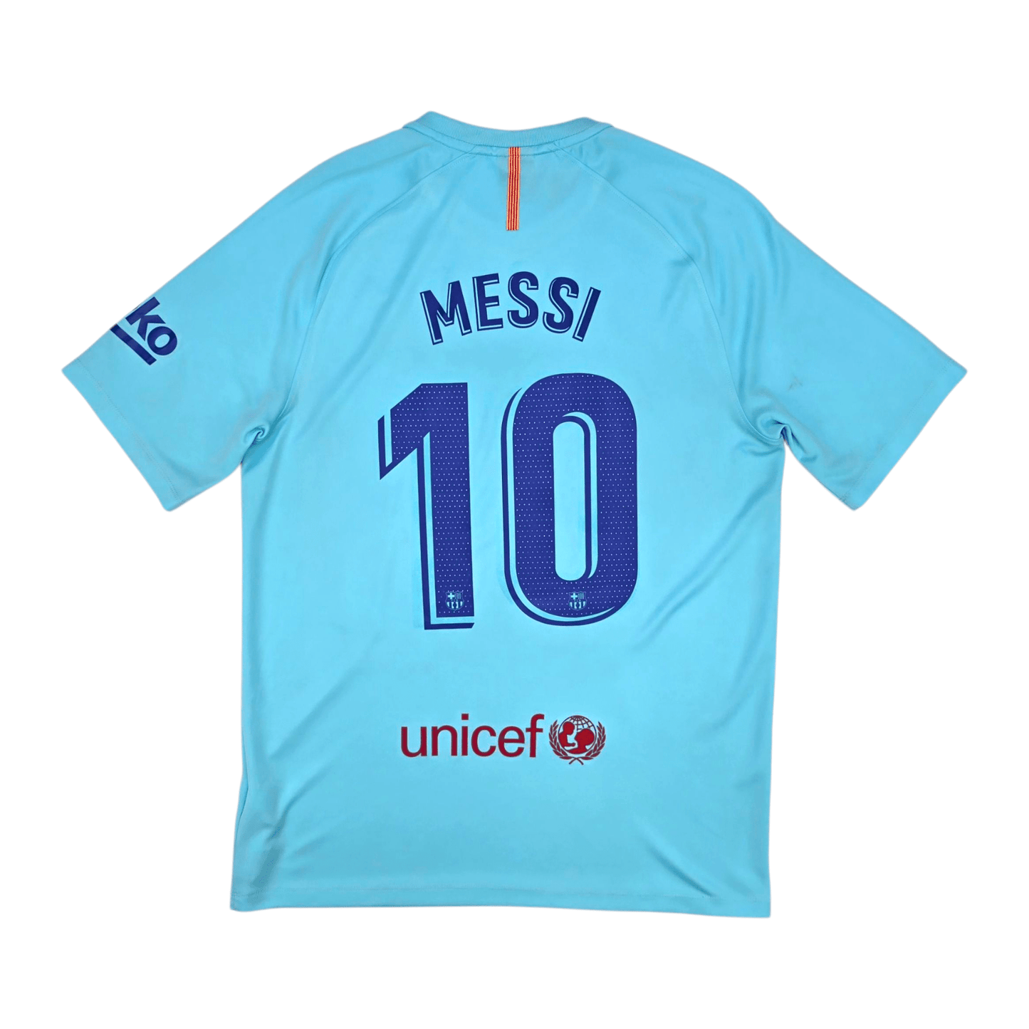 2017/18 Barcelona Away Football Shirt (M) Nike #10 Messi