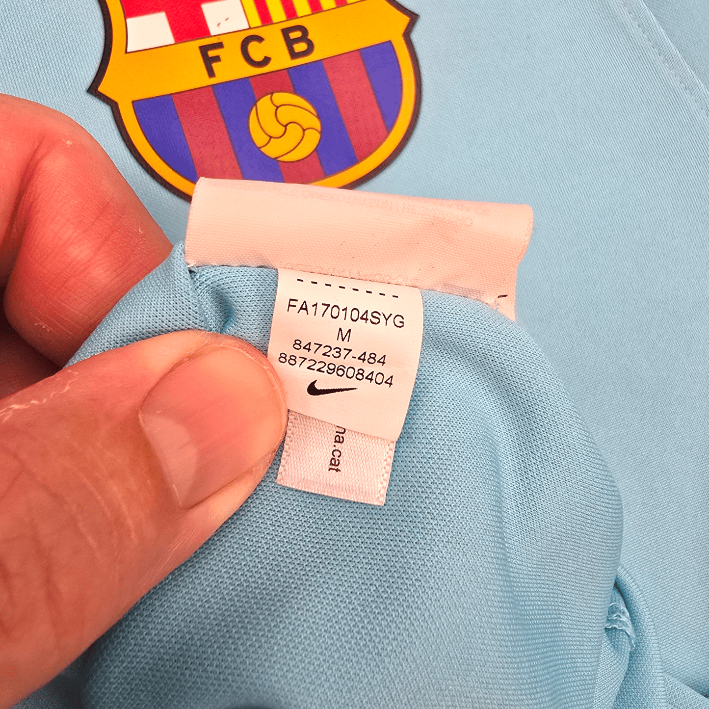 2017/18 Barcelona Away Football Shirt (M) Nike #10 Messi