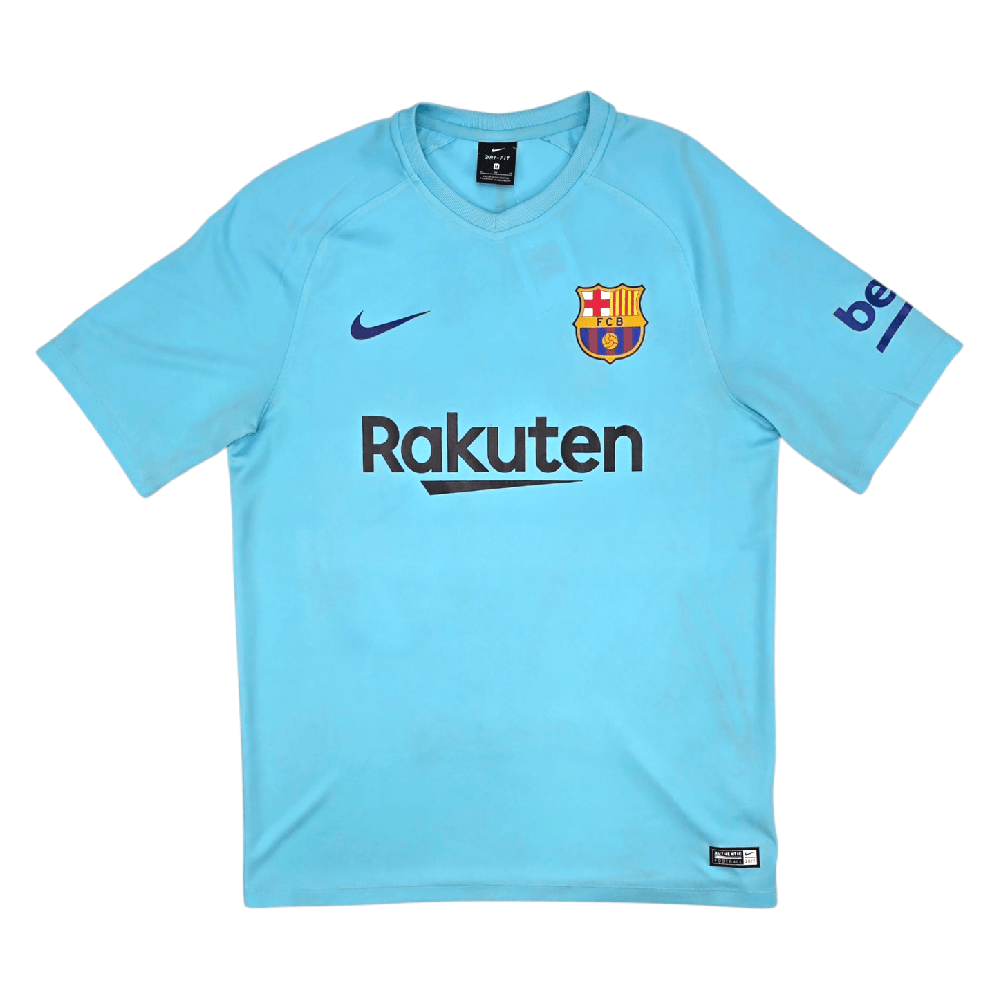 2017/18 Barcelona Away Football Shirt (M) Nike #10 Messi