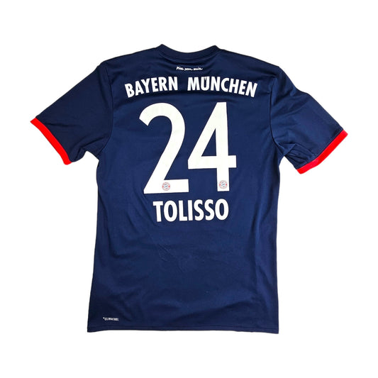 2017/18 Bayern Munich Away Football Shirt (S) Adidas #24 Tolisso