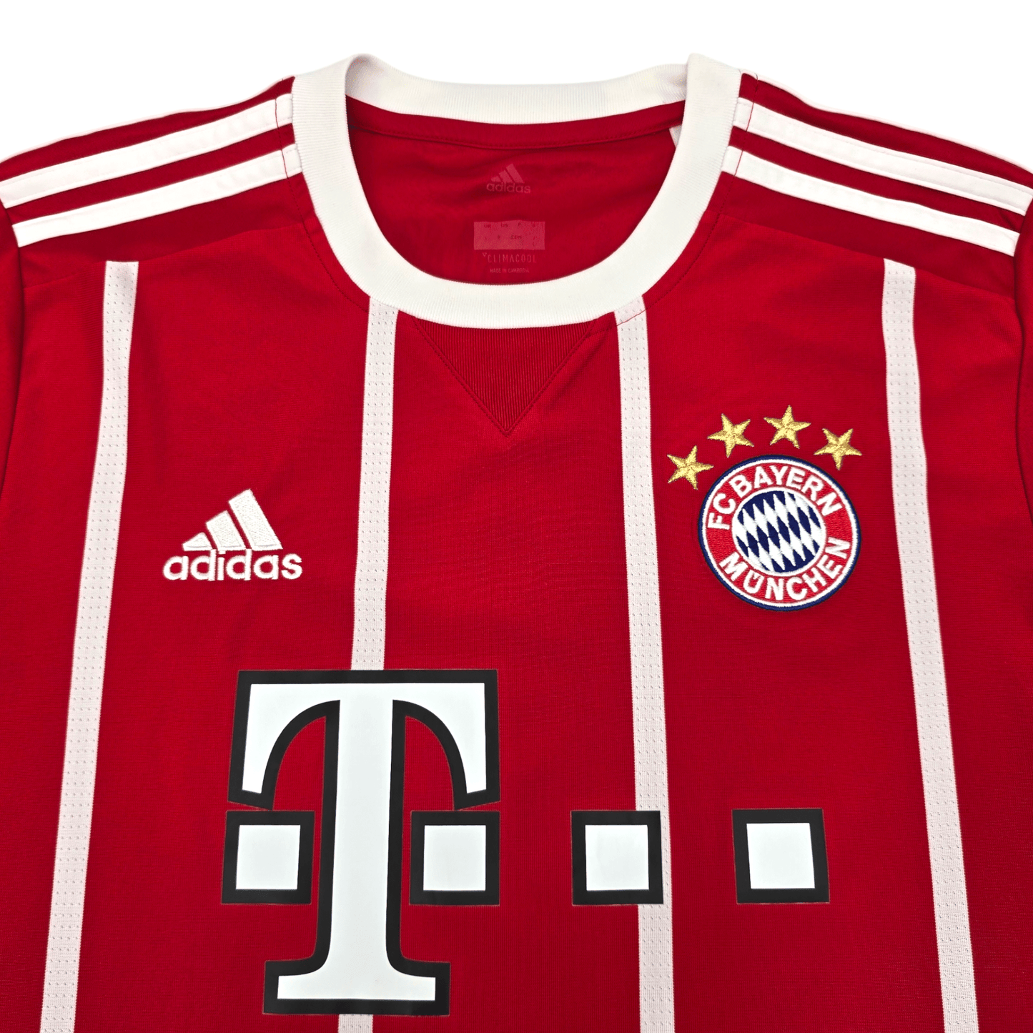 2017/18 Bayern Munich Home Football Shirt (M) Adidas #7 Ribery