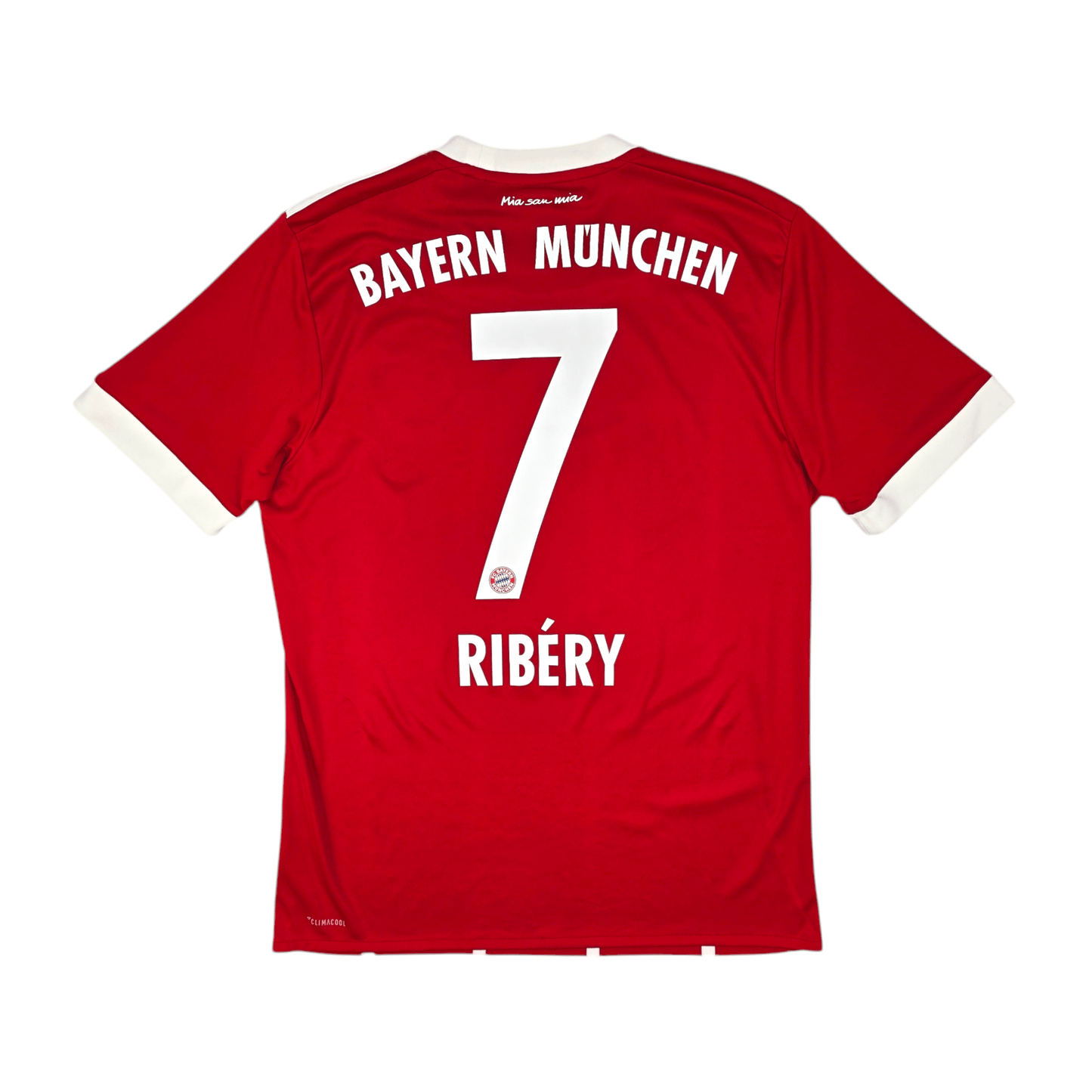 2017/18 Bayern Munich Home Football Shirt (M) Adidas #7 Ribery