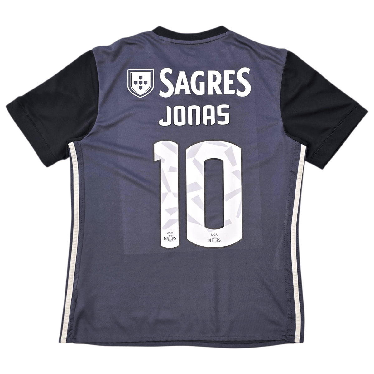 2017/18 Benfica Away Football Shirt (M) Adidas #10 Jonas