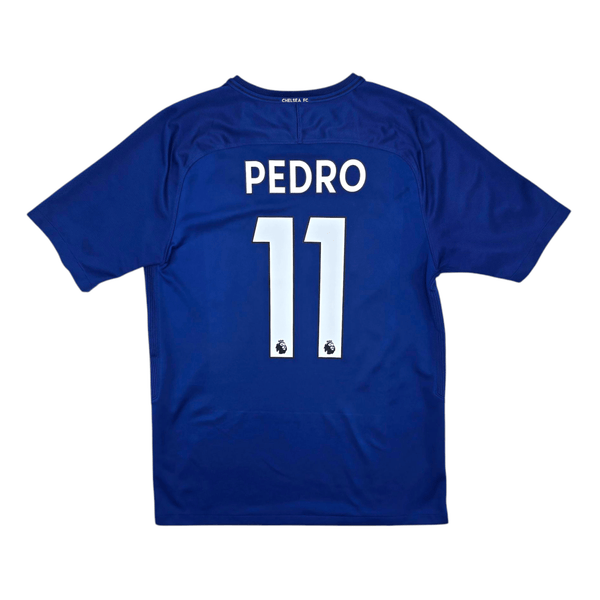 2017/18 Chelsea Home Football Shirt (M) Nike #11 Pedro