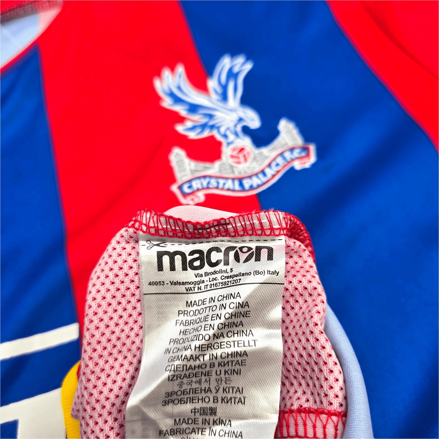 2017/18 Crystal Palace Home Football Shirt (2XL) Macron #7 Cabaye