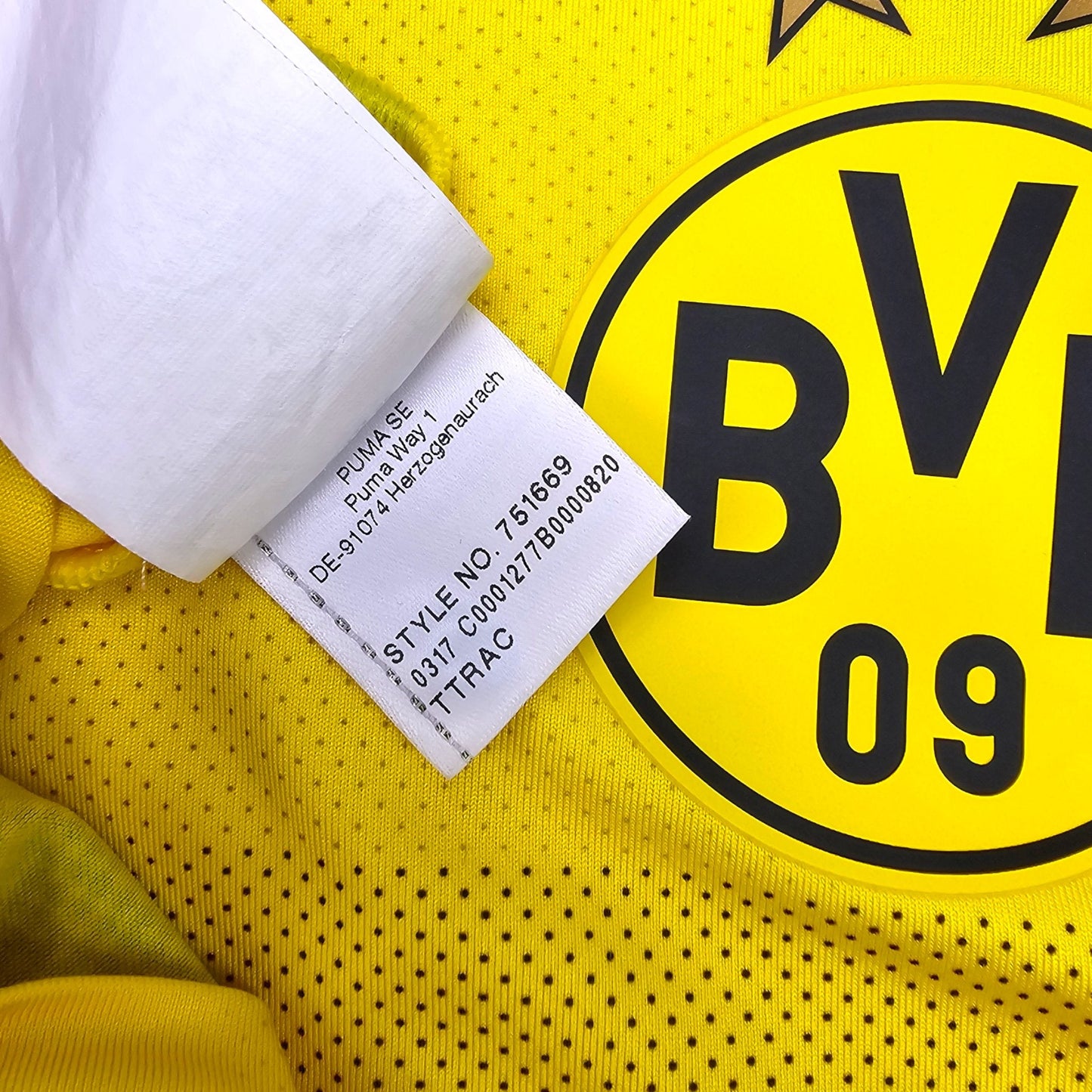 2017/18 Dortmund Home Football Shirt (M) Puma (Player Version)