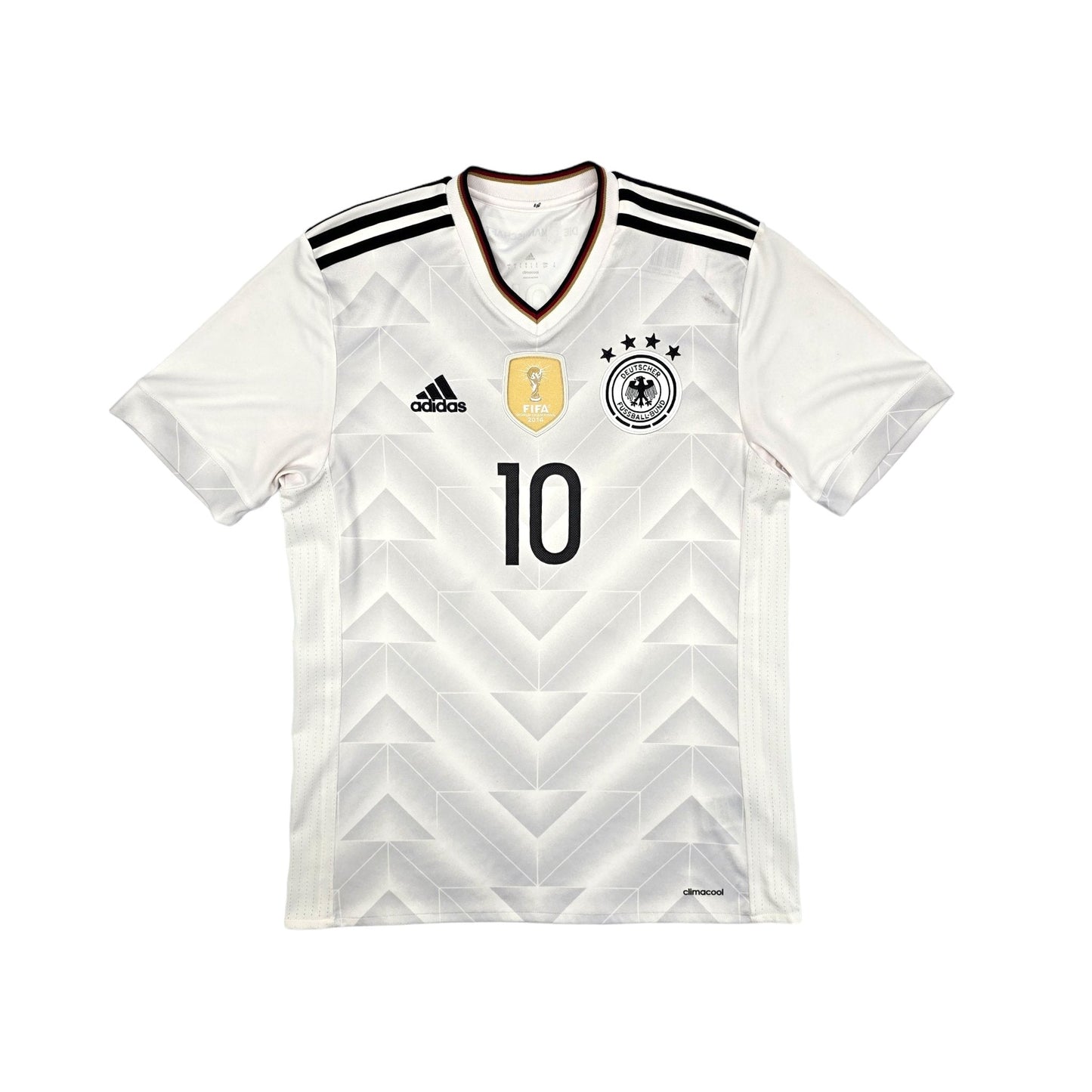 2017/18 Germany Home Football Shirt (M) Adidas #10 Podolski
