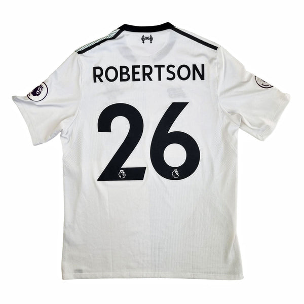 2017/18 Liverpool 125 Yrs Away Football Shirt (M) NB #26 Robertson