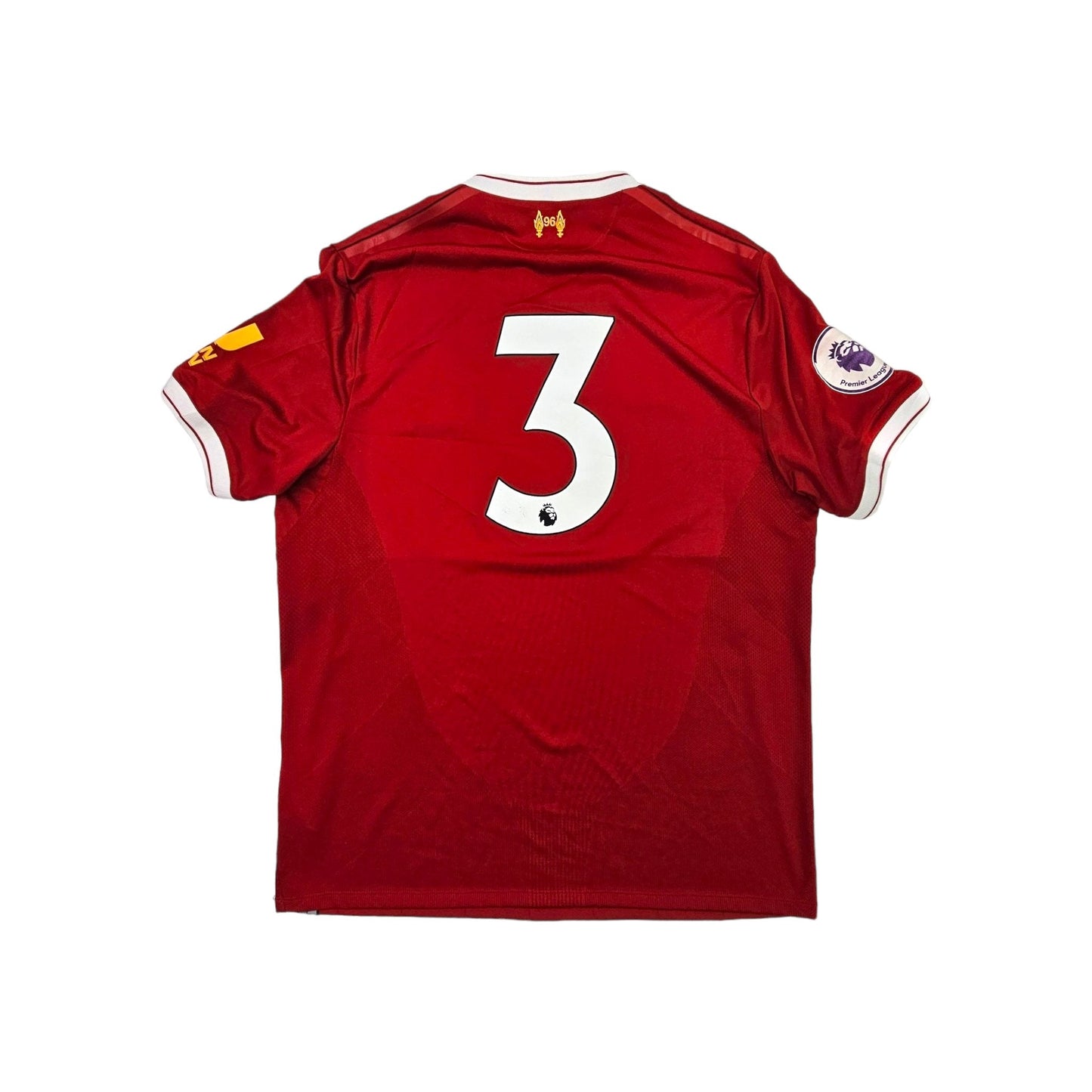 2017/18 Liverpool Home Football Shirt (L) New Balance #3 (PL2 Match Worn/Issue)