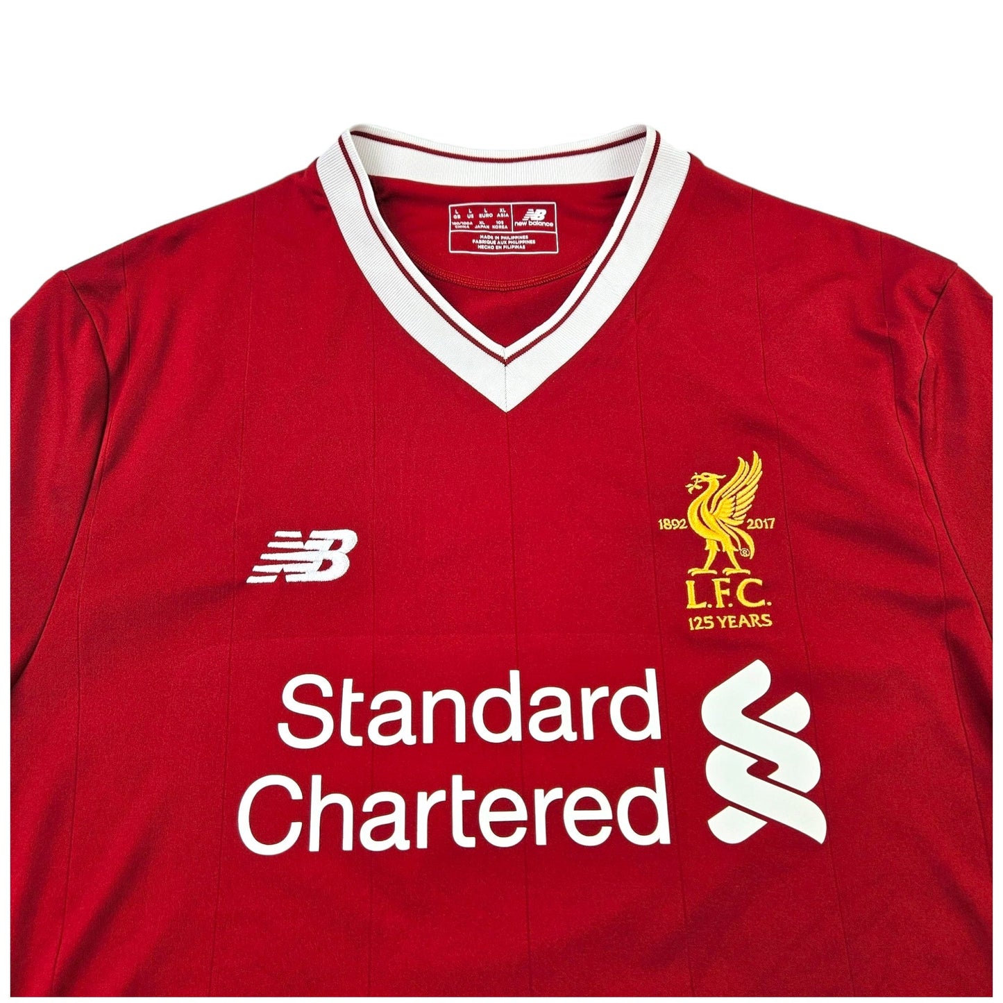 2017/18 Liverpool Home Football Shirt (L) New Balance #3 (PL2 Match Worn/Issue)